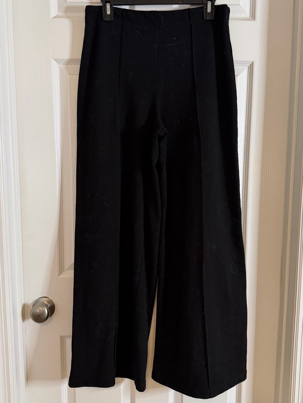 Max Studio Black Wide-Leg High-Rise Pants